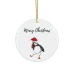 Iceland Ceramic Ornament, Holiday decoration, Iceland Gift, Gifts from Iceland, Iceland Souvenirs, Puffin Ornament - Image 4