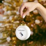 Christmas Ball Ornament, Iceland Ornament, Iceland Christmas, Christmas gift, Iceland Ornament, Puffin Ornament, Puffin Souvenir - Image 4