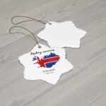 Personalized Iceland Ceramic Ornament - Image 5