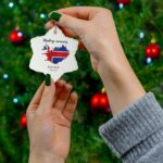 Personalized Iceland Ceramic Ornament - Image 6